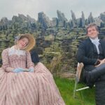 Amelia Gething Instagram - Emily is out now in cinemas in UK and Ireland 🍿🎞 Please enjoy some bts with some of my favourite people 🙏🏻 plenty more to come! #EmilyMovie Yorkshire