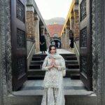 Amy Jackson Instagram - Privileged moment in Coimbatore with @sadhguru - one of the most inspiring visionaries of our time. In between our movie promotions for Mission, we had the opportunity to visit Isha Yoga and meet with the creator himself and learned about his own mission concerning holistic well-being and sustainable causes - all of which is having a hugely positive impact on the world we live in. Whilst spending time with Sadhguru, we discussed all sorts of subjects from raising HAPPY, healthy children, to the world’s future mental health crisis and the importance of creating an environment that fosters wellbeing for ourselves. Mindful eating was a big talking point and having the connection between the food we consume and the health of the soil it comes from - which is currently in a deeply concerning state and why Sadhguru went on a 100 day ‘motorcycle mission’ to save soil! So, thank you Sadhguru your transformative teachings and support for noble initiatives make a profound difference in the world. It was such an honour spending time with you and your volunteers ✨ I can't wait to visit again soon. Also, so much love to @anitadongre for the stunning Salwar I wore for the occasion. Anita continuously promotes traditional crafts and artisans, and advocates for responsible fashion. I love her designs 💘 Swipe to the end for a giggle!!!