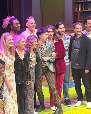 Amy Landecker Instagram - Went with my TV hubby last night to the musical inspired by the tv show where I met my real hubby who played a character who was in the musical where I watched the incredible @lulubellestiles play the musical version of the character I played on the tv show. No drugs (for me at least) were involved but it was what I imagine an acid trip to be like. What a brilliant cast and show. I laughed and balled my eyes out. Happy opening tonight to everyone involved A Transparent Musical @ctgla !!!! Mazel Tov!! #transparenttv #transisbeautiful #happypride #reunion #atransparentmusical