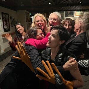 Amy Landecker Instagram - The word honored gets thrown around a lot but getting to celebrate one of the most incredible women I will ever know with this group of women (and ok, a couple of men) was indeed an honor. Anyone who gets in the orbit of Jamie is given a massive dose of life support. And her flexibility skills rival my husband’s. You and your performance are Everything @jamieleecurtis