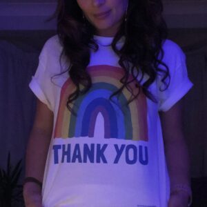 Amy Pemberton Instagram - 🙏🏻💙 @nhswebsite 🌈 We are are so incredibly lucky to have the NHS. How do you put into words the thanks you want to give knowing how rough this has been and IS for everyone involved?! Especially when one of your family members has been working on the front lines. WEAR. A. MASK! SOCIAL  DISTANCE....! You think this is difficult?! ... Try wearing mad heavy PPE on long shifts day in, day out and having to tell someone’s family member that their loved one doesn’t have long left to live, and that you’re ‘so sorry but you can’t be with them to say goodbye’. And then to the next loved one, and the next and..... THINK! PLEASE! 💜 Stay safe. X 🙏🏻