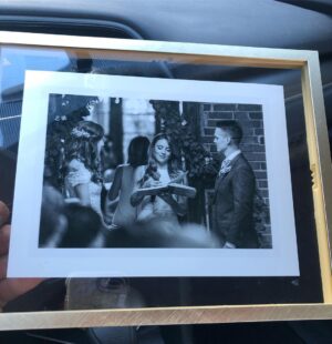 Amy Pemberton Instagram - Safe to say I trrruuuulllyyy cried (happy tears of course) when I received this from the gorgeous @michellecardno & @djdonnelley .... Such an honor to marry you guys even if we gave it a comedy ‘do-si do’ when it came to...’oops... probs should have rehearsed the ring choreography shouldn’t we?! 🤣🤦🏻‍♀️ ... ‘wait... who?... what? ...oh Don, you go... no.... I mean... Michelle... you... oh gaaaad 😫 ...someone pass me a 🥃!!’ But... In all seriousness, it was such a special day that I will never forget! Love you both, proud to be ya mate ... and congratulations MR & MRS DONNELLEY! 💕🙏🏻 👰🏻🤵🏼 💍