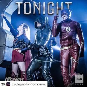 Amy Pemberton Instagram - #Repost @cw_legendsoftomorrow
・・・
World's finest legends. Season finale TONIGHT at 8/7c! #Legendsoftomorrow 💪🏻🙌🏻💕 xo