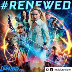 Amy Pemberton Instagram - *Gideon:* ‘Bloomin’ marvelous my lovely team! ‘🤣💪🏻🙏🏻💜 xo Repost @maisiersellers ・・・
Another year of madness! 🎉 #season5 #legendsoftomorrow @cw_legendsoftomorrow @lotwritersroom