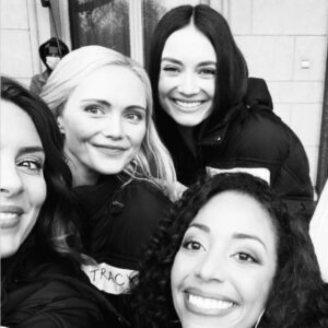 Amy Pemberton Instagram - Bloomin’ laaarvely old time working with these beautiful humans. Really lucked out on this one 🥰 So incredibly grateful 🙏🏻@clare_niederpruem you rock my world ❤️ #thatsawrap #🇧🇬 #🇫🇷 Miss you all @ghaney22 @mallory_jansen @johnmacfilms @amandahblake @jaynewisener @joshuasasse @lachlannieboer @janisahern @euan_macnaughton @kristoffercarrillo @nancydarabennett @ralitsarothmakeup @nataliivanovaaa @makeup_by_gretastefanova @jefferybeach @brianna_beach_ @rothsposito @uselessfull_footage @l.orangutan @hallmarkchannel