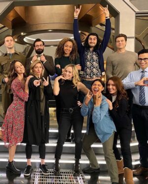 Amy Pemberton Instagram - Well, in the words of Gideon......

‘Bollocks’..... ‘I will miss you all so very much.’ ♥️

THANK YOU from the bottom of my heart to our amazing team and all our incredibly loyal fans! ♥️ I adore this cast & crew ♥️

 2016-2022 ....110 eps.... SO grateful! 🙏🏻 So sad we’re not being renewed but forever grateful for this experience! 

Whaaaat a journey we’ve all been on with this wonderful, zany, heartfelt show. Gideon has been SUCH a fun role over the years and especially getting the chance to bring her to life properly this last season! ☺️ 

So...many...laughs... ! And friends for life ☺️♥️

Sending huge hugs to you all ♥️ @cw_legendsoftomorrow