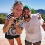 An Swartenbroekx Instagram - Nog volop aan 't verbouwen. Vandaag in @story_magazine 🇪🇸🔆 Foto 1: Onze eerste badgast (de dikke pad hé) Foto 2: Voor Guido is het zwembad nu diep genoeg Foto 3: Daar gaat de pergola... Foto 4: Voorlopig slapen we nog in ons rijdend huisje. @decraeneguido
