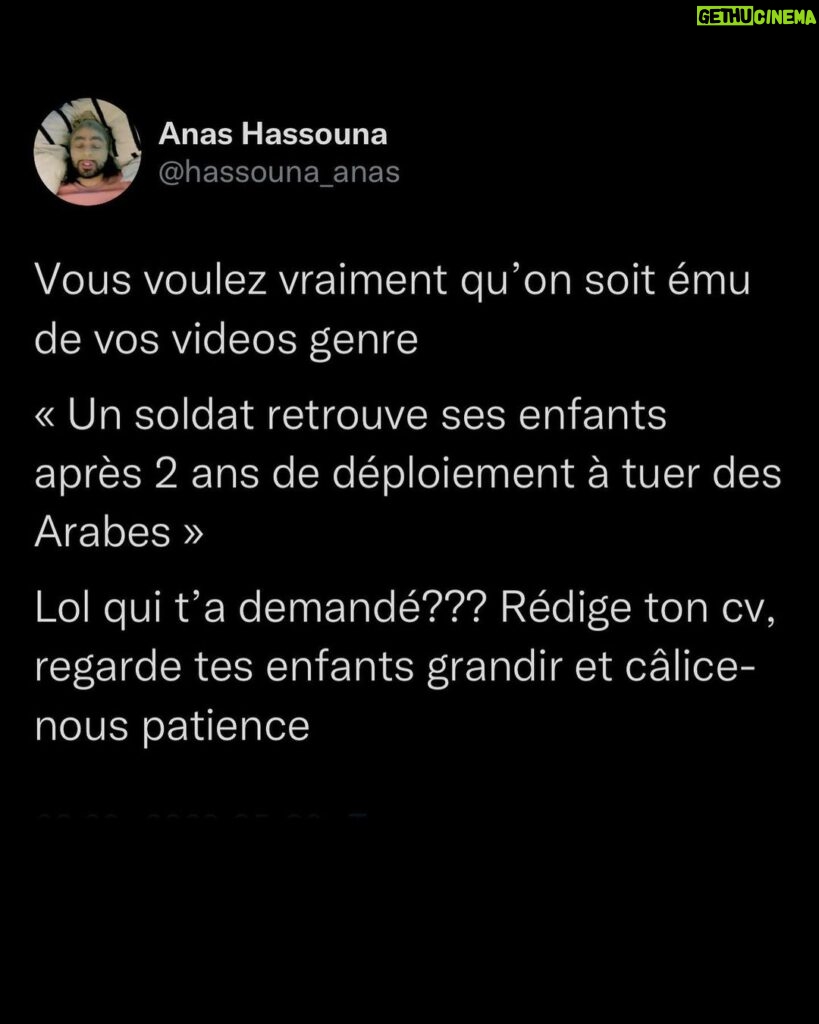 Anas Hassouna Instagram - « Jfais ca pour mes enfants » non tu fais ca pour du gaz ⛽️🤡