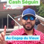 Anas Hassouna Instagram - Cash Séguin au Cegep du Vieux 😤 Tag quelqu’un qu’il devrait visiter