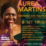 André Gabeh Instagram - Chego a ficar elétrico de alegria. Dia 6 de Setembro de 2023 tem SENHORA DAS FOLHAS no Teatro Rival. A deusa amada @aaureamartins em um templo das artes. Vou cantar com ela. Eu e mais músicos maravilhosos e a participação do talentosíssimo @vidal.assis Ingressos já a venda pelo sympla.com.br Vocês vão, né? Vou adorar ver todos vocês e assistir Áurea Martins é um presente.aurea Axé #arte #musica #mpb