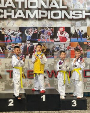 Andre Soukhamthath Instagram - Im so proud of my baby. He worked his ass off these past couple of months. Thank you everyone for supporting Parker. He’s gone so far already for only doing TKD for 8 months 🙏🏽