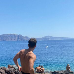 Andrew Neighbors Instagram - Santorini is my favorite so far. @mikeychen @matt.suave 

Slightly more available on my onlyfans but don’t get your hopes up. Lol.