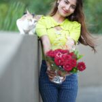 Angel Rai Instagram - If you were a flower which one would you be ? 📸: @rj__ankit1 #foryou #angelrai #wings #flower #trending #viral #instapic