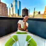 Angel Theory Instagram - 💚🤌🏽 Feeling Gouda Hair- @thekelicollection Stylist- your grandmama Taken by📱- @shemarvst #NYC Pluto