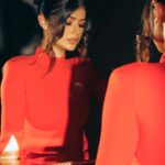 Anjini Dhawan Instagram - 🍒🍒🍒 Styling : @pranita.abhi Makeup : @manishsharma96 Hair : @sayali_hair Shot by : @tushar.b.official Outfit : Revolve on @nykaafashion Bag : @outhousejewellery Shoes : @louboutinworld Earrings : @ishhaara @ascend.rohank