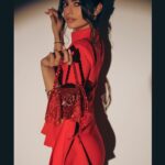 Anjini Dhawan Instagram - 🍒🍒🍒 Styling : @pranita.abhi Makeup : @manishsharma96 Hair : @sayali_hair Shot by : @tushar.b.official Outfit : Revolve on @nykaafashion Bag : @outhousejewellery Shoes : @louboutinworld Earrings : @ishhaara @ascend.rohank