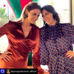 Anna Menenakou Instagram - Repost from @panagiotavlanti_official - With my lovely girl @anna_menenakou_official we say HELLO to 2022! Special thanks to @grhello Photographer: @ioannatzetzoumiphotography Make up: @dimitris__stamatiou Wearing: @vasiatzotzopoulou ❤ #actress #actresslife #photoshooting #backstage