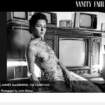 Annet Mahendru Instagram - special thanks to @justbish for this photograph in my favorite @clairepettibone custom made gown for #VanityFair #Emmys #TheAmericans