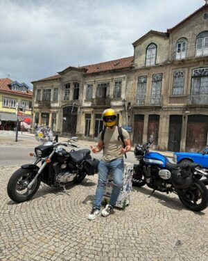 António Camelier Instagram - Father and son motorcycle ride Part 2 
🏍️❤️

#moto #motorcycle #adventure #portugal
