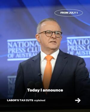 Anthony Albanese Instagram - Everyone who works and pays tax will benefit.