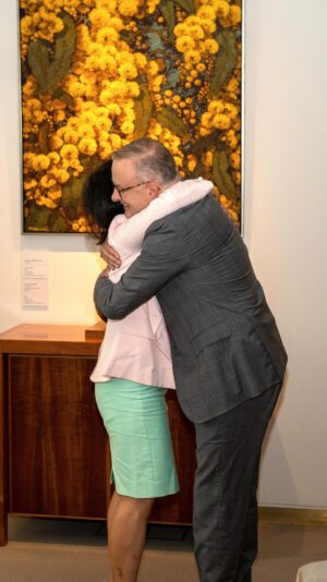 Anthony Albanese Instagram - A pleasure to welcome you home in person, Cheng Lei.