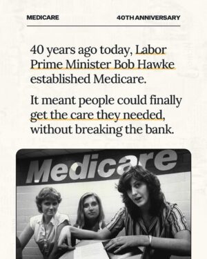 Anthony Albanese Instagram - Medicare is part of what it means to be Australian.

While Labor built it, the Liberals fought against it every step of the way. 

And as Health Minister, Peter Dutton tried to introduce a tax on seeing your GP. 

We believe getting health care should depend on your Medicare card, not your credit card.

That’s why we’re working hard to protect and strengthen Medicare for all Australians.