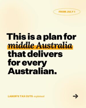 Anthony Albanese Instagram - Everyone who works and pays tax will benefit.