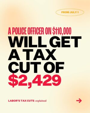 Anthony Albanese Instagram - Everyone who works and pays tax will benefit.