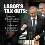 Anthony Albanese Instagram – We know Australians are under pressure and we’re determined to do something about it. 

That’s why we’re giving a tax cut to every Australian taxpayer from July 1. Parliament House, Canberra