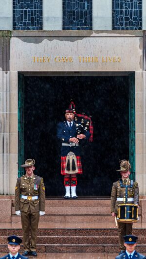 Anthony Albanese Instagram - Each year before Parliament returns, we gather in this solemn place to pay our respects. 

Peace is not a given. 

For many across the world right now, it is tragically elusive.

We gather to remember all who served in our name — and all who serve now.

Lest We Forget.