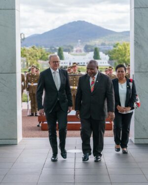 Anthony Albanese Instagram - Working with Papua New Guinea, we can build a more secure region and a better future for both our countries. 

Today, we marked an historic moment with Prime Minister Marape being the first Pacific island leader to address our Parliament.

As close neighbours, friends and partners, there’s so much we can achieve together.