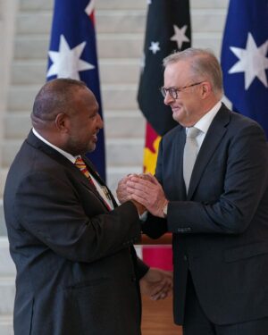Anthony Albanese Instagram - Working with Papua New Guinea, we can build a more secure region and a better future for both our countries. 

Today, we marked an historic moment with Prime Minister Marape being the first Pacific island leader to address our Parliament.

As close neighbours, friends and partners, there’s so much we can achieve together.