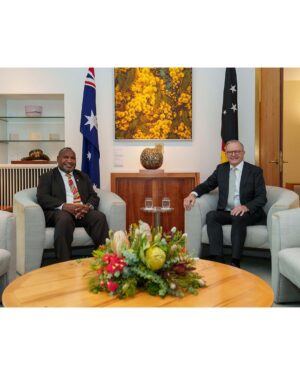 Anthony Albanese Instagram - Working with Papua New Guinea, we can build a more secure region and a better future for both our countries. 

Today, we marked an historic moment with Prime Minister Marape being the first Pacific island leader to address our Parliament.

As close neighbours, friends and partners, there’s so much we can achieve together.