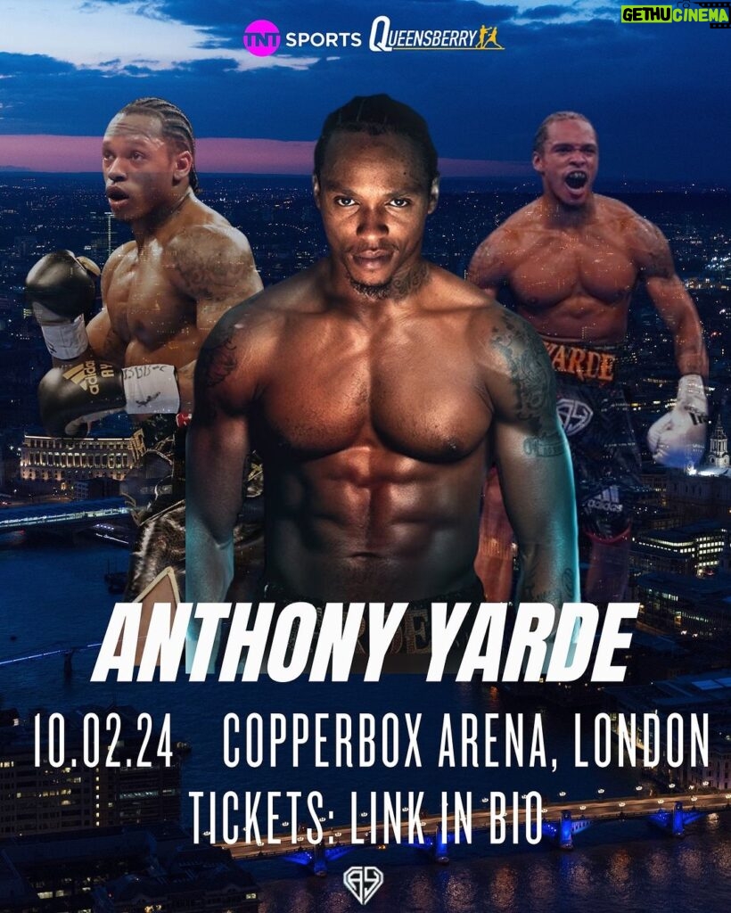 Anthony Yarde Instagram - 2 days - Link for tickets in my bio #LionsInTheCamp 🦁 🥊 Televised on @tntsports Copper Box Arena
