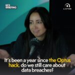 Antoinette Lattouf Instagram - Do you care when your private information is leaked? 🤔We’re asking the question because it’s been a year since the details of nearly 10 million Aussies were compromised in the #optus data hack. 🎧The Briefing: Why are we so blasè about privacy a year after the Optus hacking breach?
