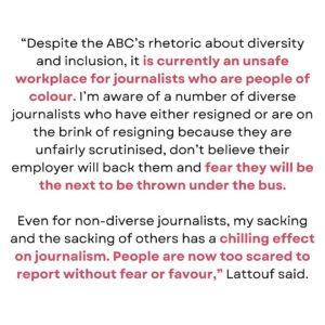 Antoinette Lattouf Instagram - A statement from one of my lawyers Josh Bornstein @mauriceblackburnlawyers and I.

I’m very fortunate to be supported and represented by a formidable team that includes Josh and also Sarah Ibrahim of @central.lawyers 

#nofearnofavour