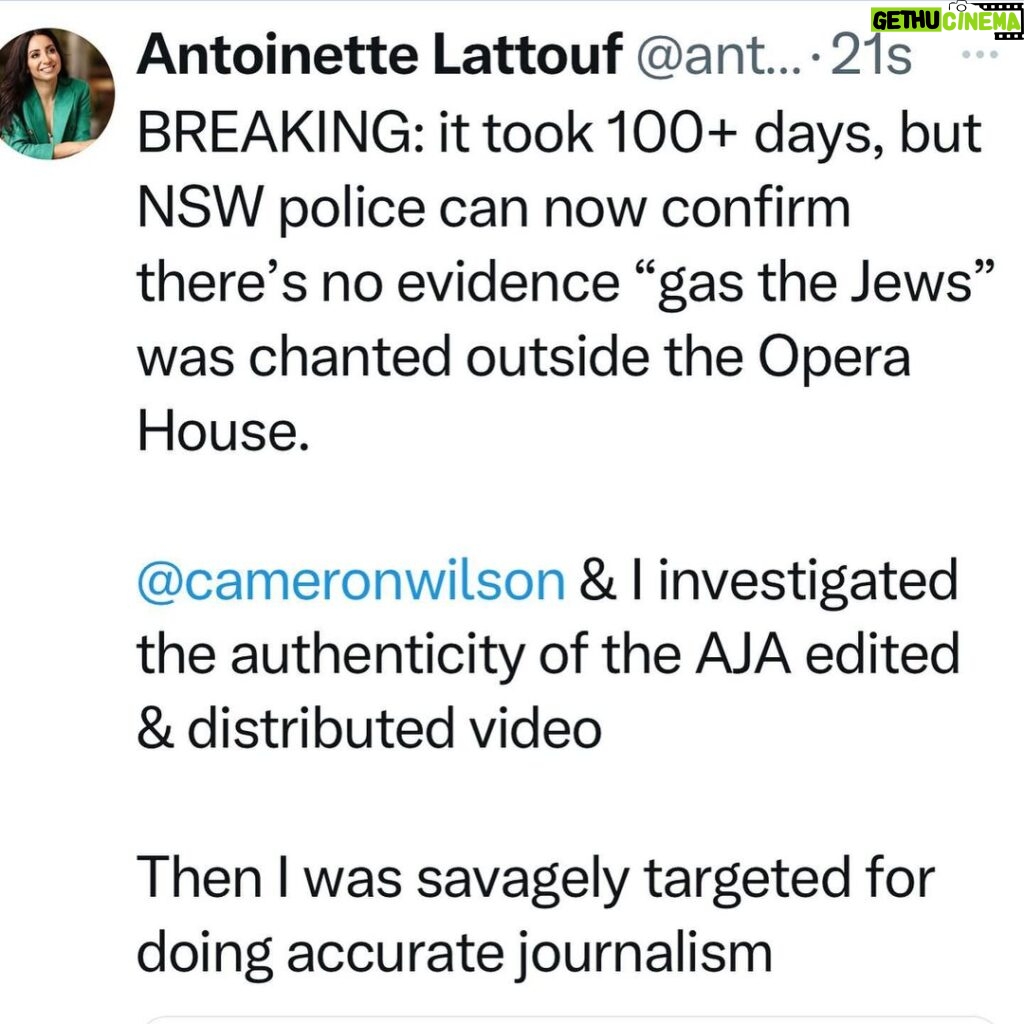 Antoinette Lattouf Instagram - I will always stand for truth. And against hate. (I also stand against overplucked eyebrows, but that’s a public interest investigation for another day) #NoFearNoFavour