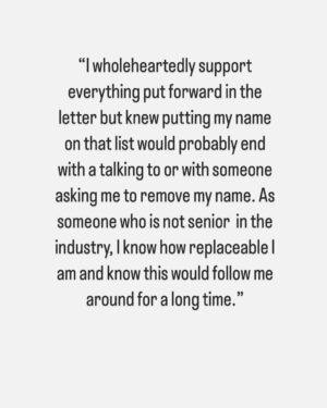 Antoinette Lattouf Instagram - Testimonies from journalists who didn’t - or couldn’t - sign the letter calling for greater scrutiny in the reporting of the violence unfolding in the Middle East. 

There were too many responses to include all of them but you get the idea. 

They come from journos in TV, print and online newsrooms, across both commercial and public broadcasters. 

The aim with sharing these is to give you a glimpse of the pressure some journalists are under and to make it clear that even though many didn’t sign the letter publicly, they support the letter privately.
