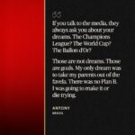 Antony Instagram - “If you still don’t understand me, or if you still think that I am a clown, then I will just point to the ink on my arm….”⁠ ⁠ @antony00 has a few things to say. (Link in bio) • 📸: @samrobles/The Players’ Tribune, @jonathanmoscropphotographer