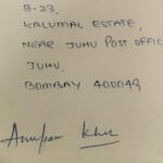 Anupam Kher Instagram - Pics certainly tell stories; Kailash Sir was my first teacher/directer in Govt. college, Shimla who introduced me to the world of #Acting. He encouraged me to take up acting as a career. He was the happiest man when I finally made it in films. These pics and letters are almost 50years old. They represent a very important part of my early life. Whatever I am today #KailashSir has played a very important role in it. Thank you sir for your love, encouragement, advise and support. I will miss you. But I know your blessings will always be there for me! You will be remembered for ever. Because in all my films - of past, present and future your contribution will always be there. Om Shanti! 🙏🕉 Chennai International Airport