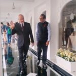 Anupam Kher Instagram - We were delighted to have amidst us the legendary actor, author and motivational speaker, Mr. Anupam Kher at the Taj Lake Palace. Strolling through history, our Cluster General Manager, Mr. Parvinder Bual regales timeless stories of our heritage with the cinematic icon. #TajLakePalace #Udaipur #Rajasthan #AnupamKher Taj Lake Palace, Udaipur, India