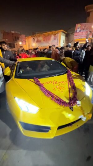 Anurag Dobhal Instagram - आंखे तरस गई जिस क्षण को देखने के लिए, उसको देखने मात्र से आंखे भर आई। 🙏🏻❤️🧿
.
.
.
#theuk07rider #rammandirayodhya #lamborghini #supercars