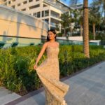 Anushka Sen Instagram - Lasting Legacy ✨ . Wearing @shyamalbhumika For @cop28uaeofficial @unitednations Hair @magictouchbyalinaadil Makeup by me :) Dubai, United Arab Emirates