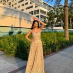 Anushka Sen Instagram - Lasting Legacy ✨ . Wearing @shyamalbhumika For @cop28uaeofficial @unitednations Hair @magictouchbyalinaadil Makeup by me :) Dubai, United Arab Emirates