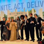 Anushka Sen Instagram - We come together to sing the COP28 UAE anthem “Lasting Legacy” The song shines a light on the urgency of the fight to reverse change and stop nature degradation, supporting climate action for vulnerable and displaced communities around the world in support of @refugees @rescueorg #COP28 #lastinglegacy @cop28uaeofficial Dubai Convention & Exhibition Centre