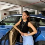 Anushka Sen Instagram - Denim days 🧋 . Skirt @fashionnova ✨