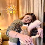 Arishfa Khan Instagram - Happy 2 months my little babies❤️🐾 You’ll are my life🫀🥺 (26.01.2024) #kittens #catsofinstagram #2monthscomplete