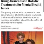 Armani Jackson Instagram - thank you @hollywoodreporter !! so so so grateful to launch this nonprofit and continue to educate the youth on mental health alternatives 🫶
