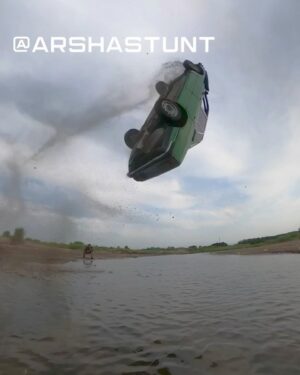 Arsha Aghdasi Instagram - This is my 38th car I tumbled at the age 38...
But this year i will do it more and more.
By your support and positive energy...
Thanks everyone who helped me to keep doing stunt.
This is my passion and my mission.
I am man on a mission 
I dont need no permission.

خدا رو شکر این سی و هشتمین ماشینی بود که چپ کردم
و البته برام خیلی‌ مهم بود که وقتی رو هوا یک دور‌ کامل میخوام بچرخم حتما بتونم عرض رودخونه رو طی کنم.
و باز هم همه چیز طبق محاسباتم دقیق پیشرفت و نقطه فرود و چرخش همونطور که گفتم مشخص شده بود.

تا اینجاش با من و بچه های درجه یک تیم من بود.
از اینجاش حمایت شما رو میطلبه که باعث بشید این ویدیو از ایران حسابی دیده بشه.
اگه این یه ویدیو خارجی بود الان جایی نبود که به اشتراک گذاشته نشه...

#arshastunt #arshaaghdasi #ارشااقدسی #persianstunt #iranianstunt #iranianstuntcoordinator #بدلکار #carjump #adrenaline #ایران #کیاشهر #رشت.  Thanks: @251aaamirmirakhori251 @mahnoushstunt @mohsenstunt @alirezamoradii @classino_com @mahyar.bashardoost @soroush_arabshahi