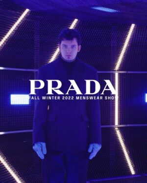 Asa Butterfield Instagram - Never thought I’d be on a runway but here we are. Thank you 💙 @prada 
#PradaFW22